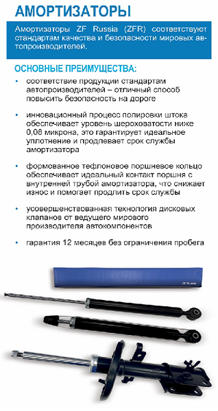 Амортизаторы ZF Russia