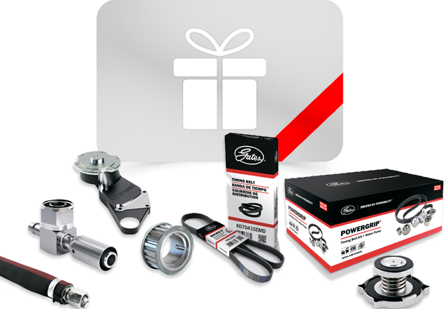 акция Gates СТО для розничных магазины покупка ремней ГРМ топливных шлангов комплекты Micro-V Powergrip патрубки термостаты водяные помпы обгонные муфты демпферы коленвала