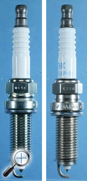 Поддельная свеча NGK оригинал LZKAR6AP-11