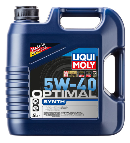 Акция 3926 Моторное масло Liqui Moly Optimal Synth 5W40 4л (Германия)