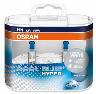 osram cool blue hyper plus h1 62150cbh 55w 12v p14 от дистрибьютора