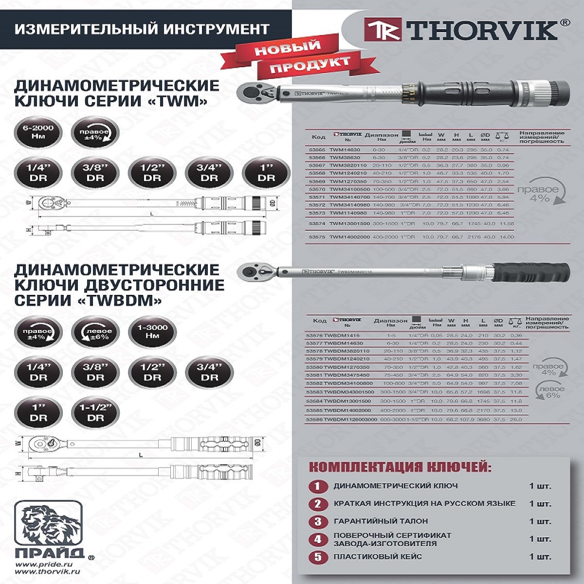 ДИНАМОМЕТРИЧЕСКИЕ КЛЮЧИ TWM TWBDM 1200х1200