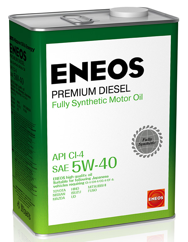 ENEOS новое масло 8809478943077 дизельное 5W40 OIL1338 с допуском CI-4  CH-4 он-лайн заказ автомасло автомобильное
