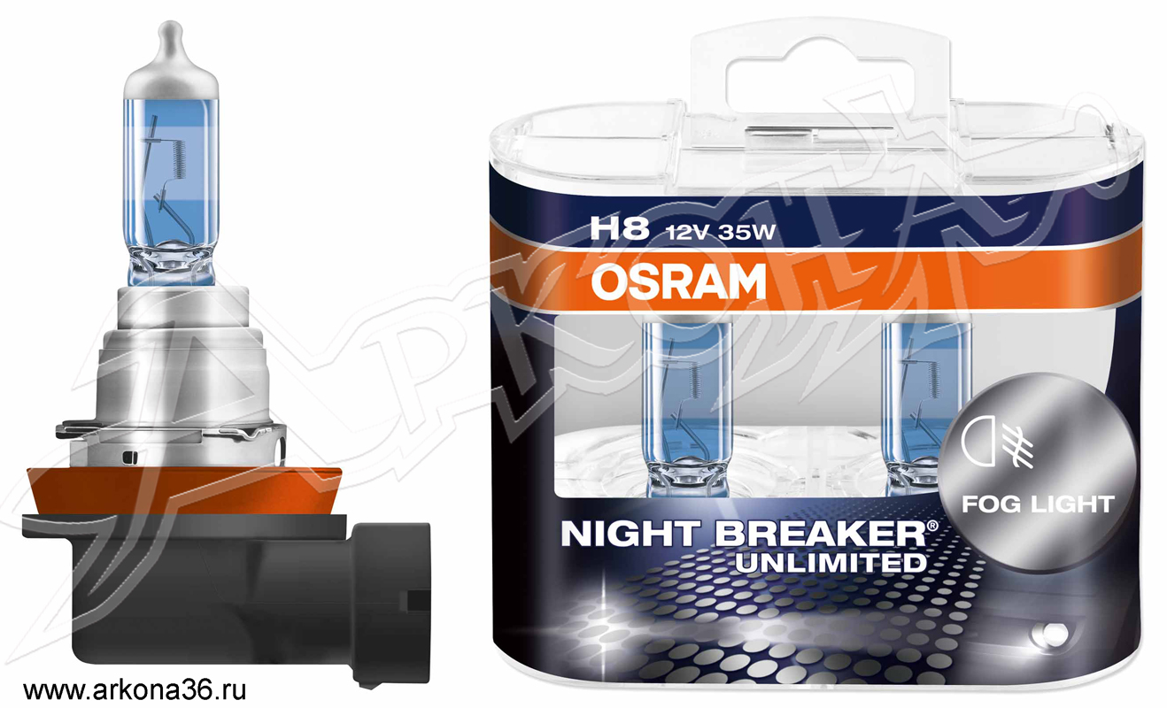 osram новинка h8 night breaker unlimited